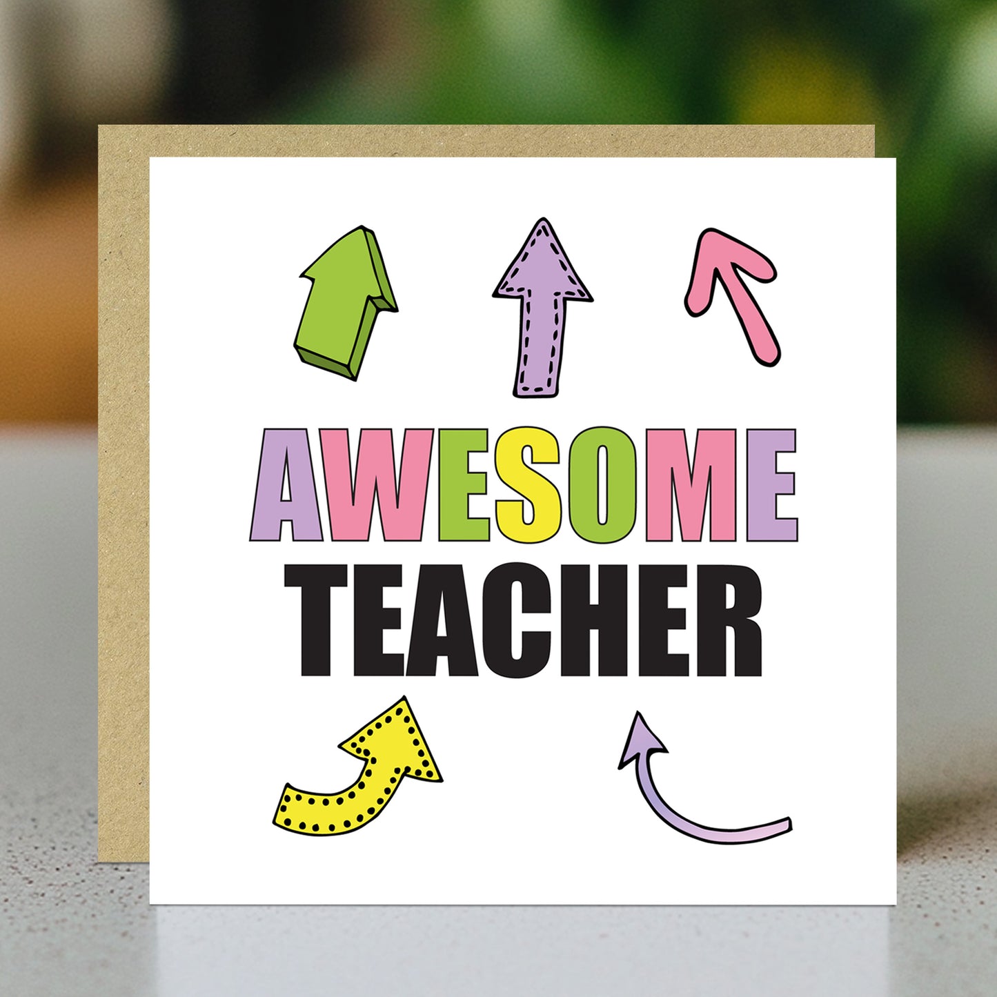Card For Teacher AWESOME Teacher Card Teacher Appreciation Card