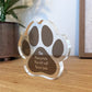 Dog Memorial Gift Paw Print Plaque In Memory Of Dog Cat Pet