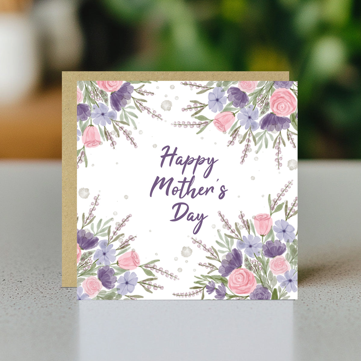 Cards for Mum Pastel Mother's Day Card Happy Mothers Day Flower