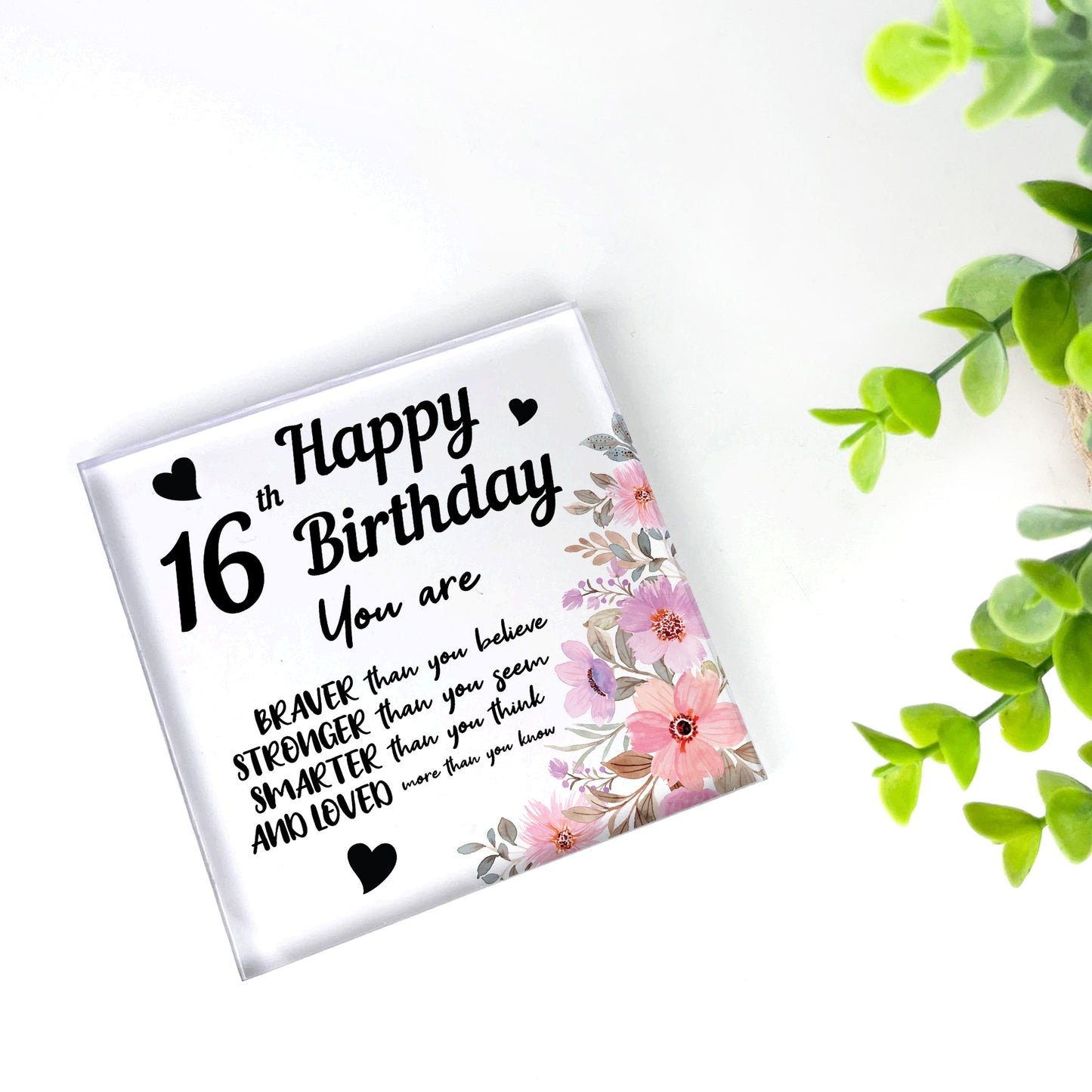 16th Birthday Acrylic Plaque 16th Birthday Gifts for Girls