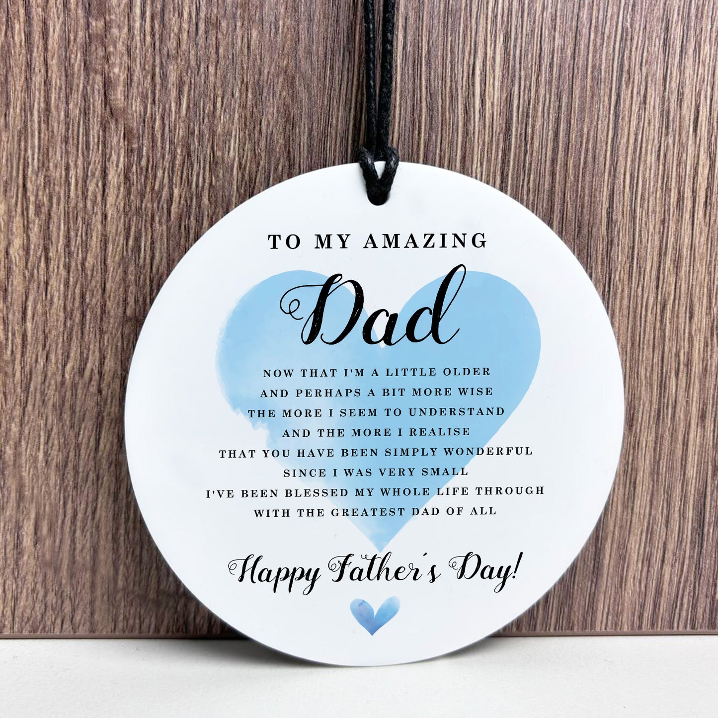 Fathers Day Amazing Dad Hanging Plaque Gift For Dad From Kids