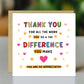 Thank You Card For Teacher Volunteer Colleague Best Friend