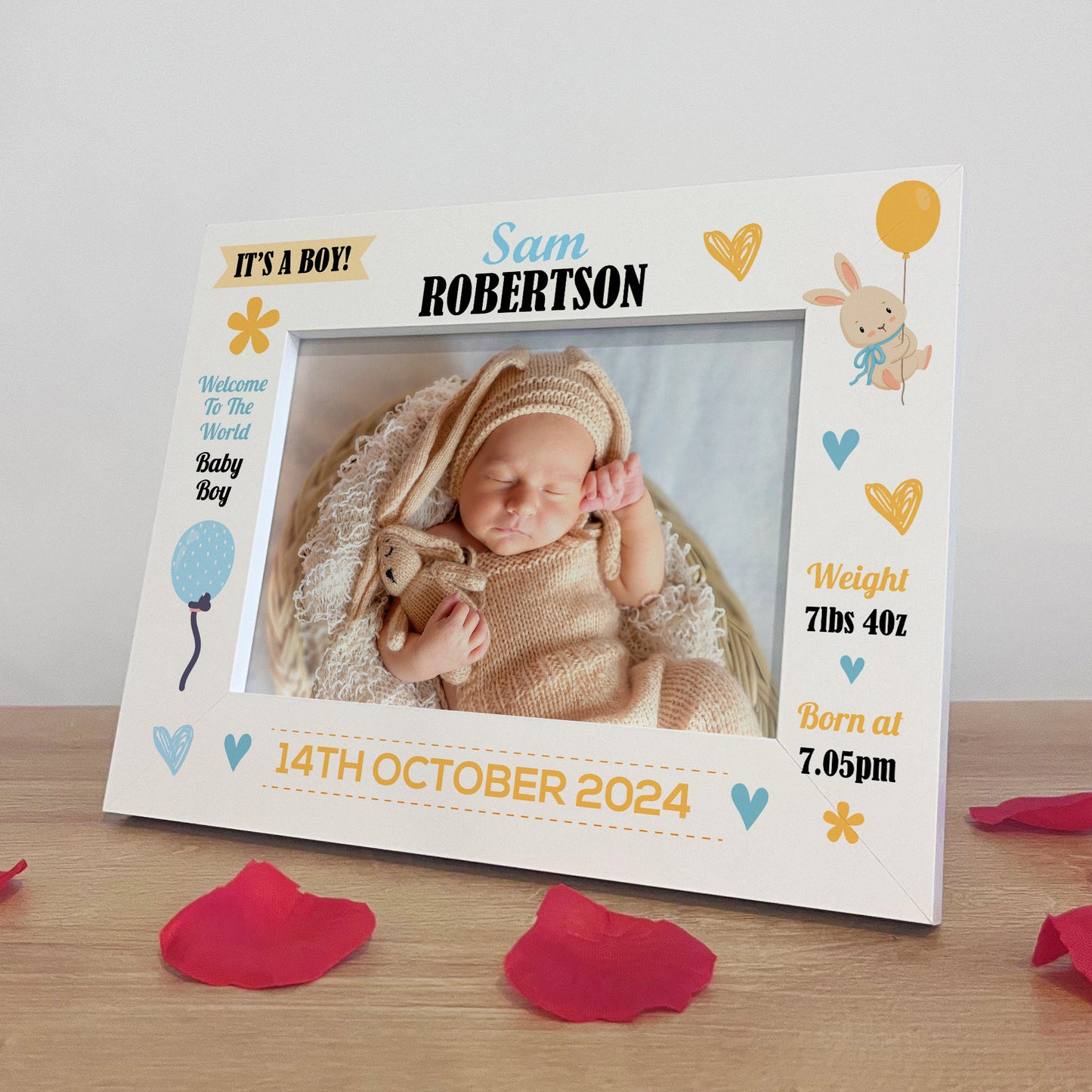Baby Gift Photo Frame Personalised Gift For Baby Boy New Baby