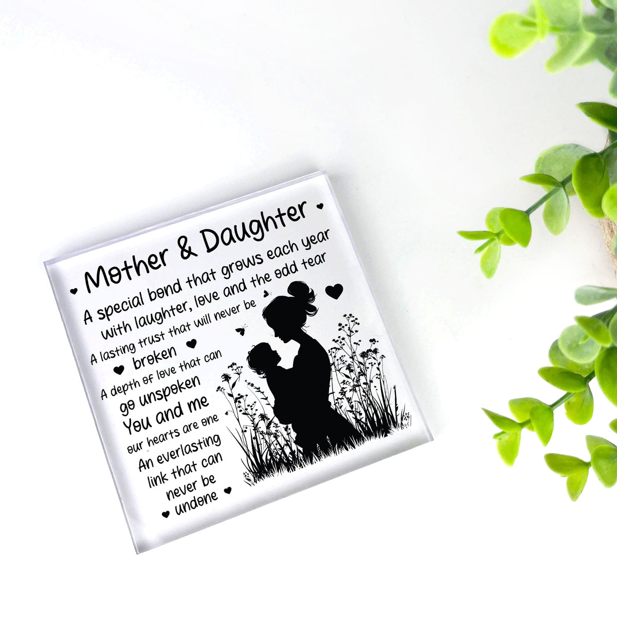 Mother And Daughter Plaque Mum Daughter Mum Gifts From Daughter