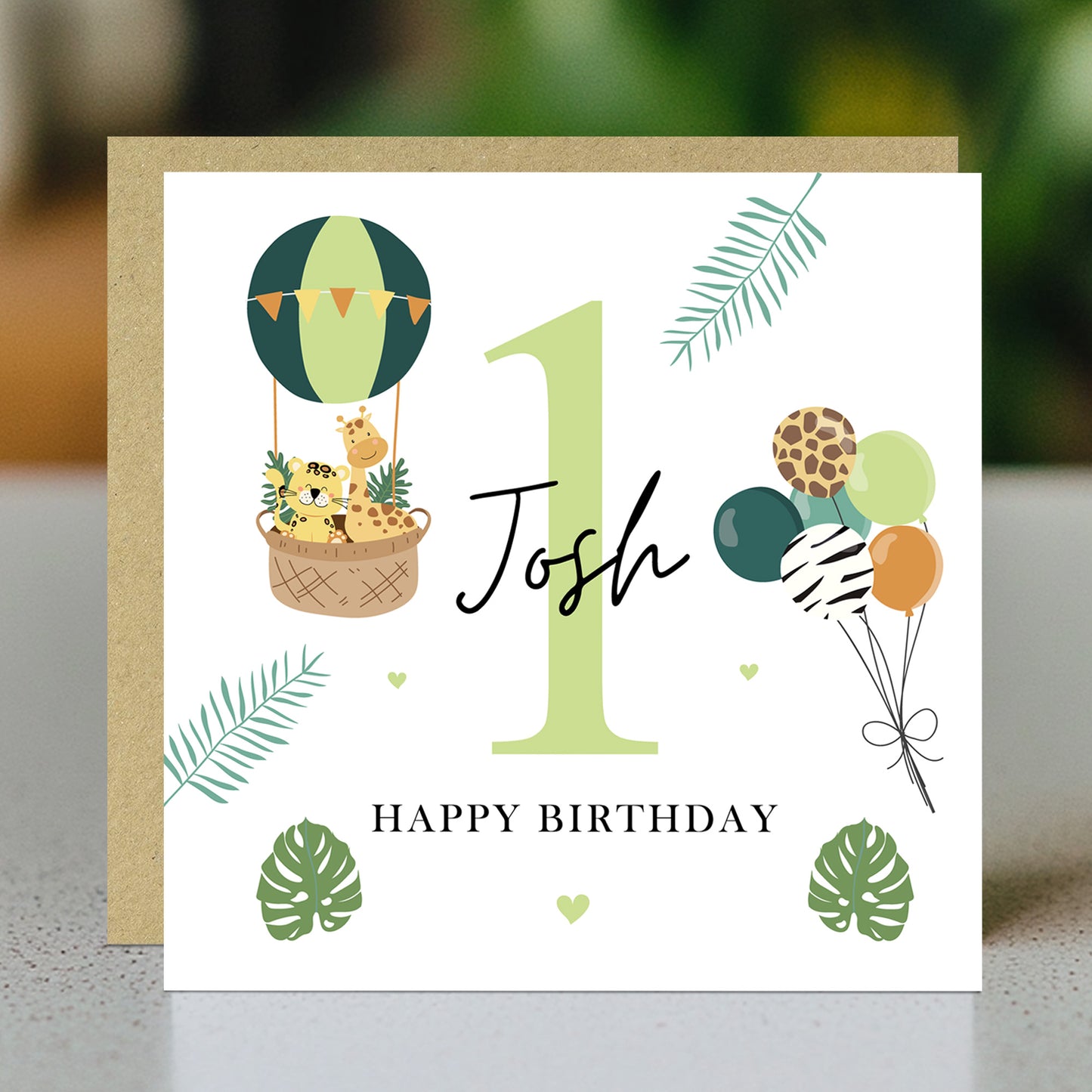 Personalised 1st Birthday Card Baby Boy First Birthday Card Boys