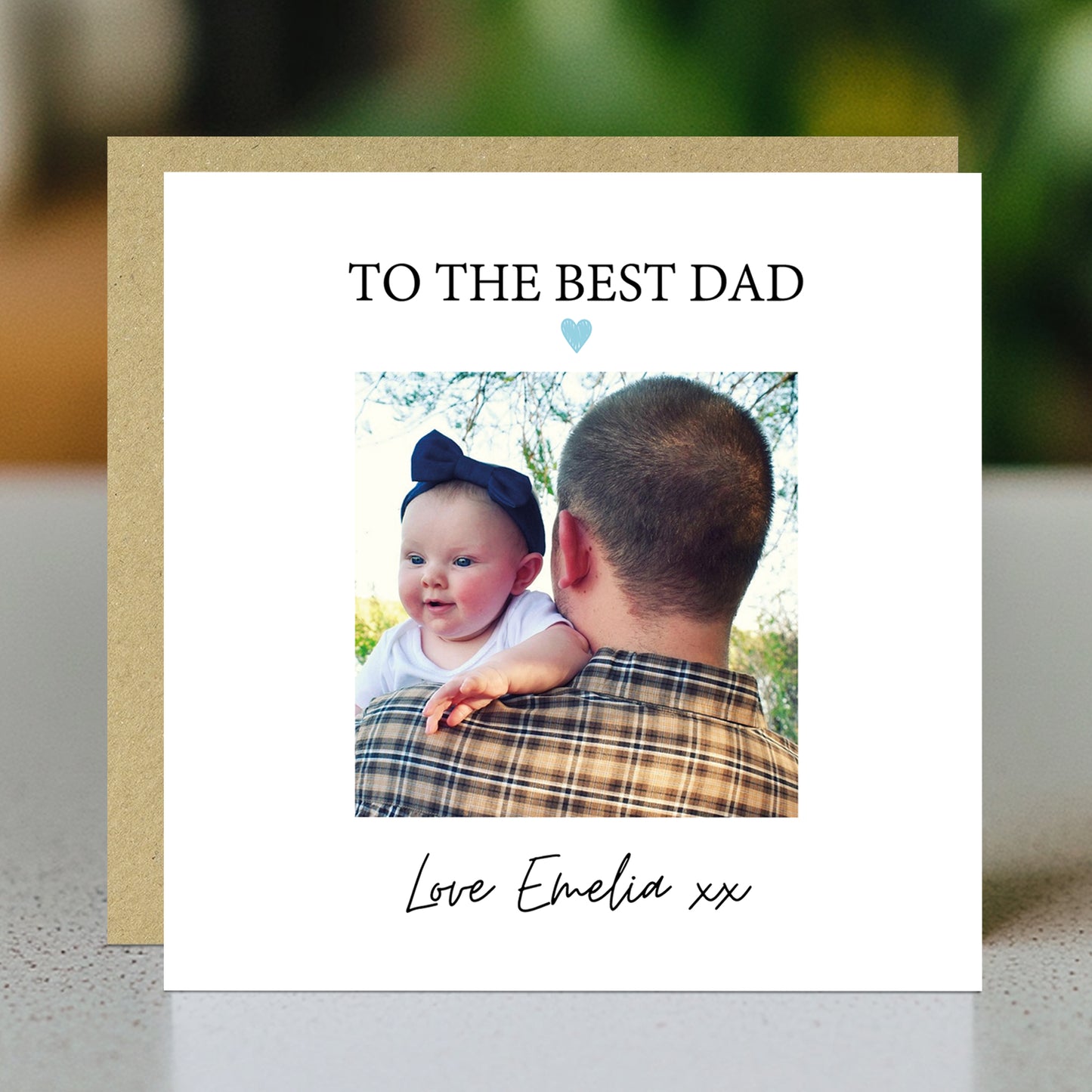 Personalised Fathers Day Card With Photo Best Dad Birthday Card
