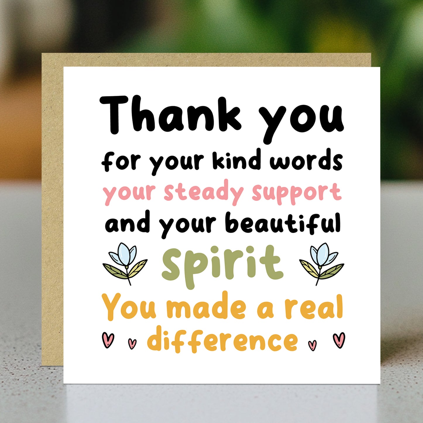 Card For Teacher Volunteer Teaching Assistant Mentor Tutor