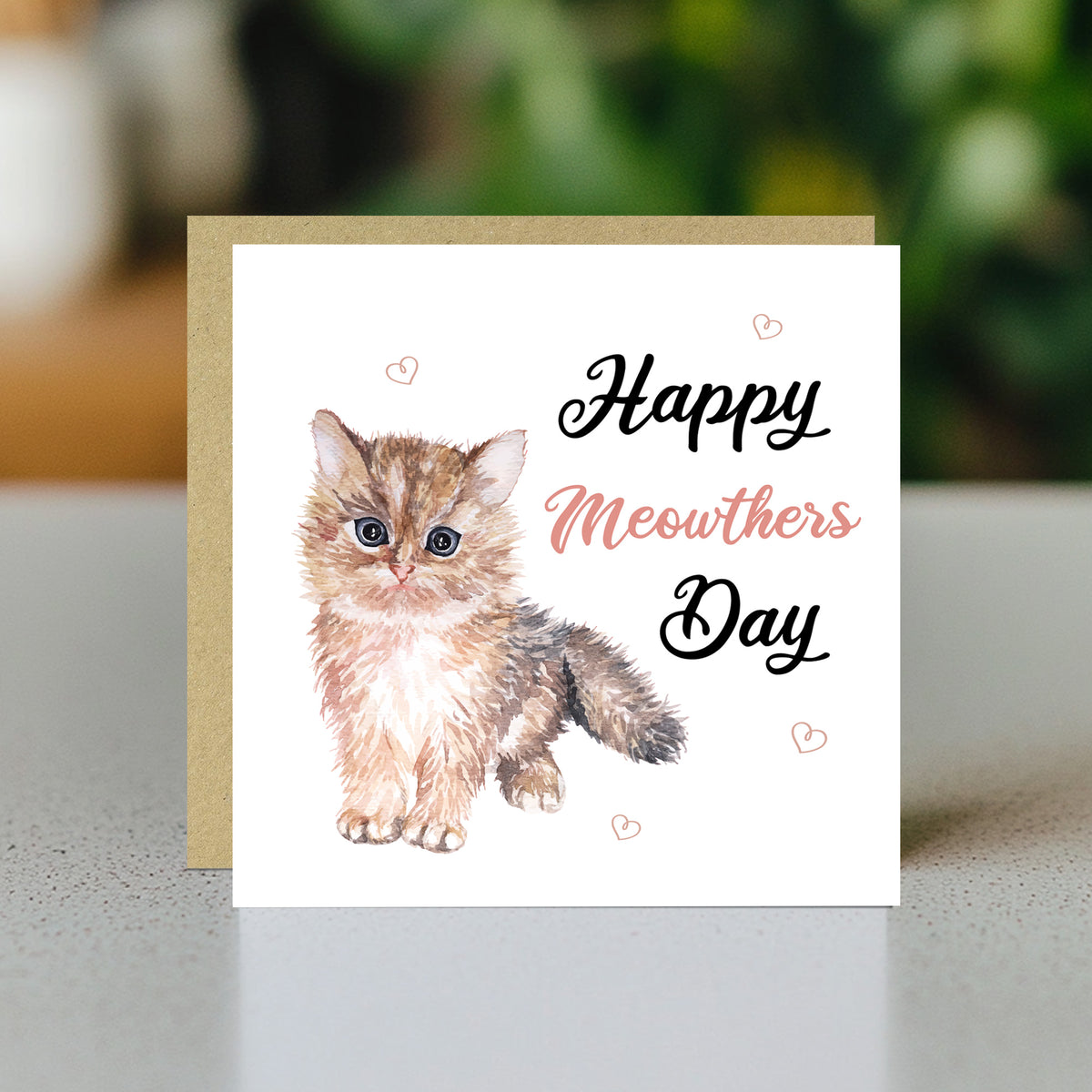 Cat Mother's Day Card, Cute Card for Mums, Mothers Day Cards