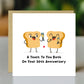 Funny Anniversary Card For Couple Toast To You 30th Anniversary