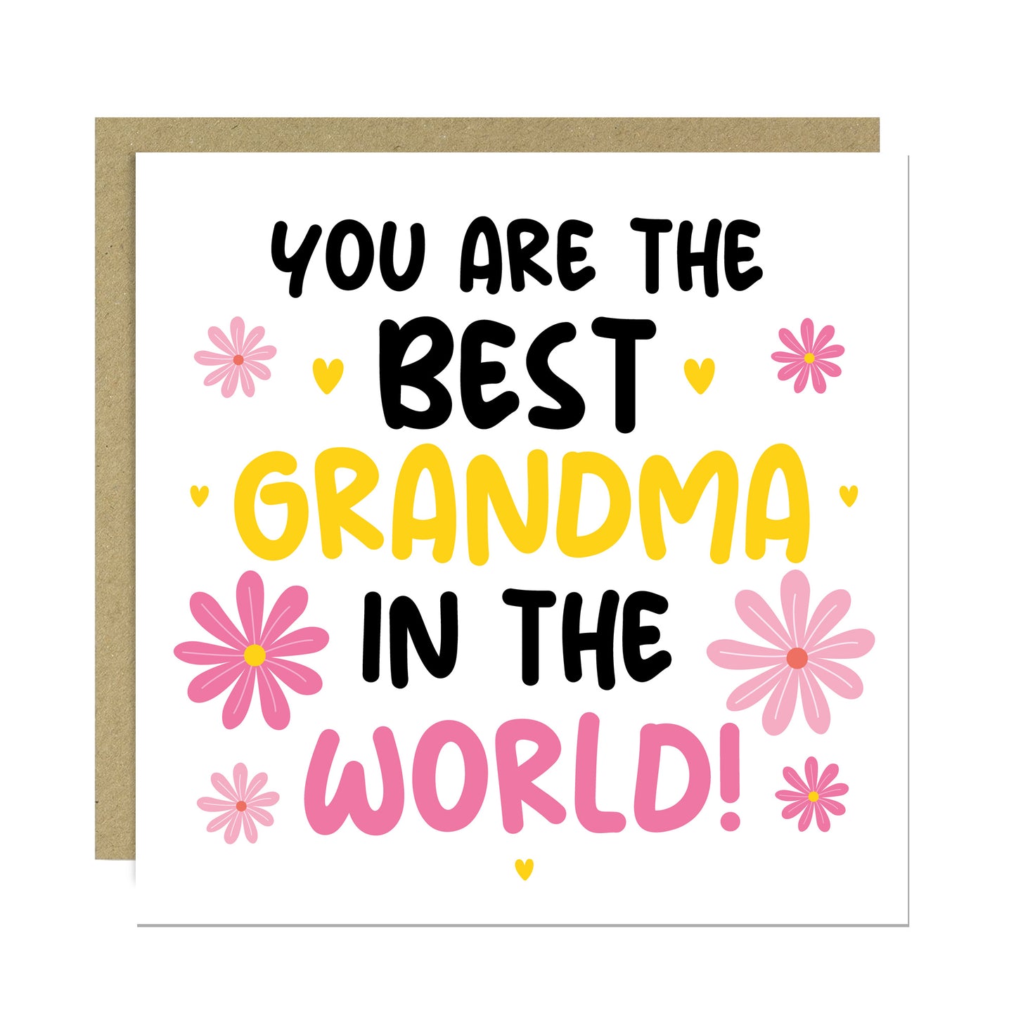 Gift For Grandma Birthday Christmas Card And Flower Pot