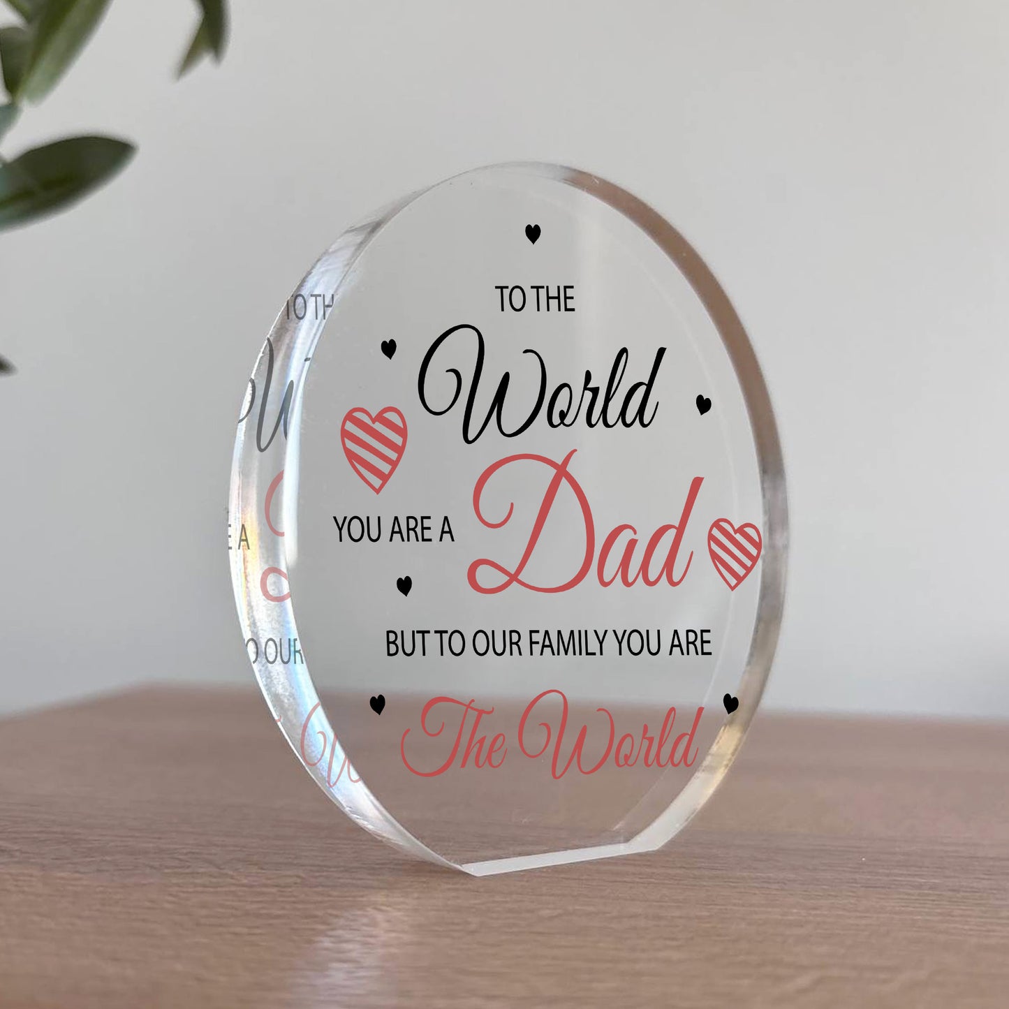 Dad Gifts Acrylic Plaque Dad Gifts Christmas Birthday Gift