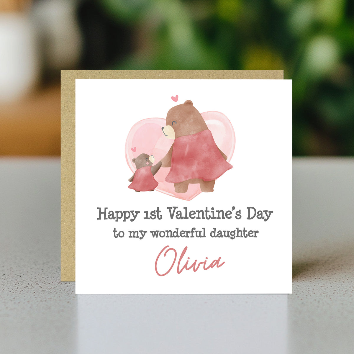 Personalised Valentines Card For Daughter, Card For Her