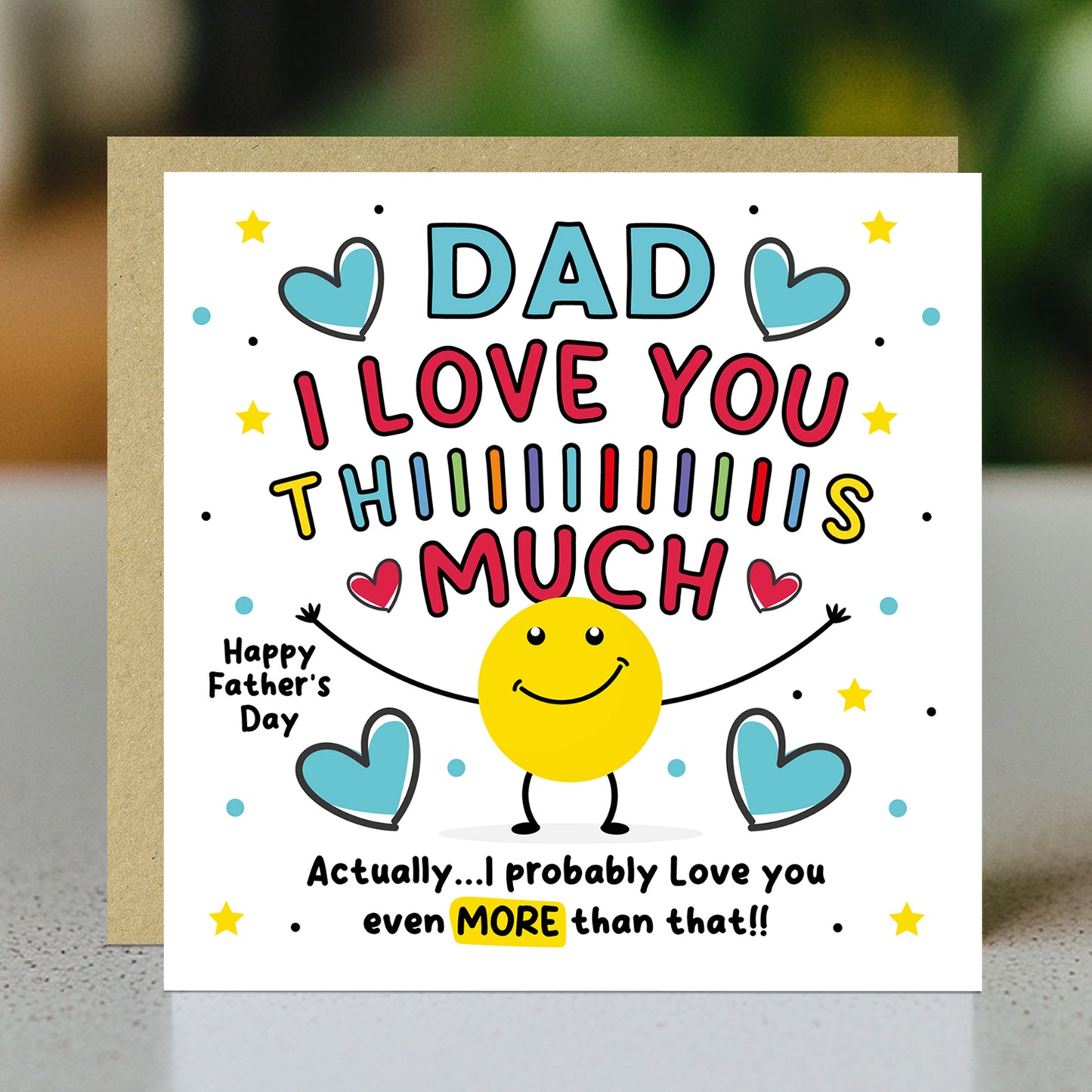 Fathers Day Card For Dad Happy Father's Day Card For Dad