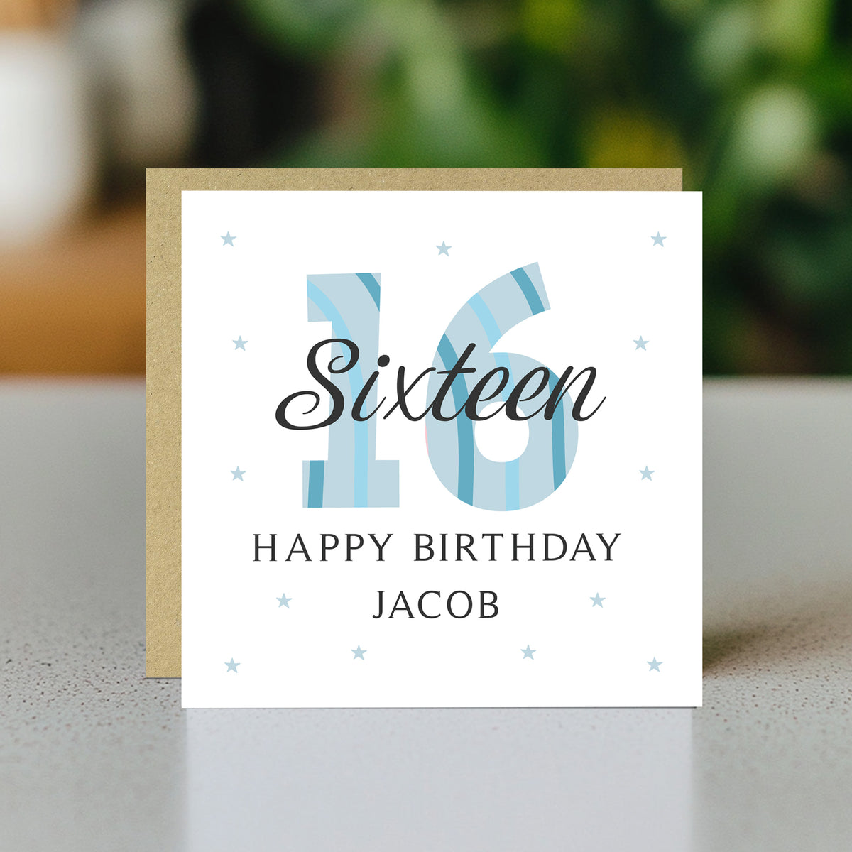 Personalised 16th Birthday Cards For Men Brother Son Grandson