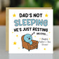 FUNNY Dad Card For Fathers Day Hes Just Resting His Eyes Humour