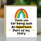 Thank You Card For Teacher Teaching Assistant Nursery Tutor