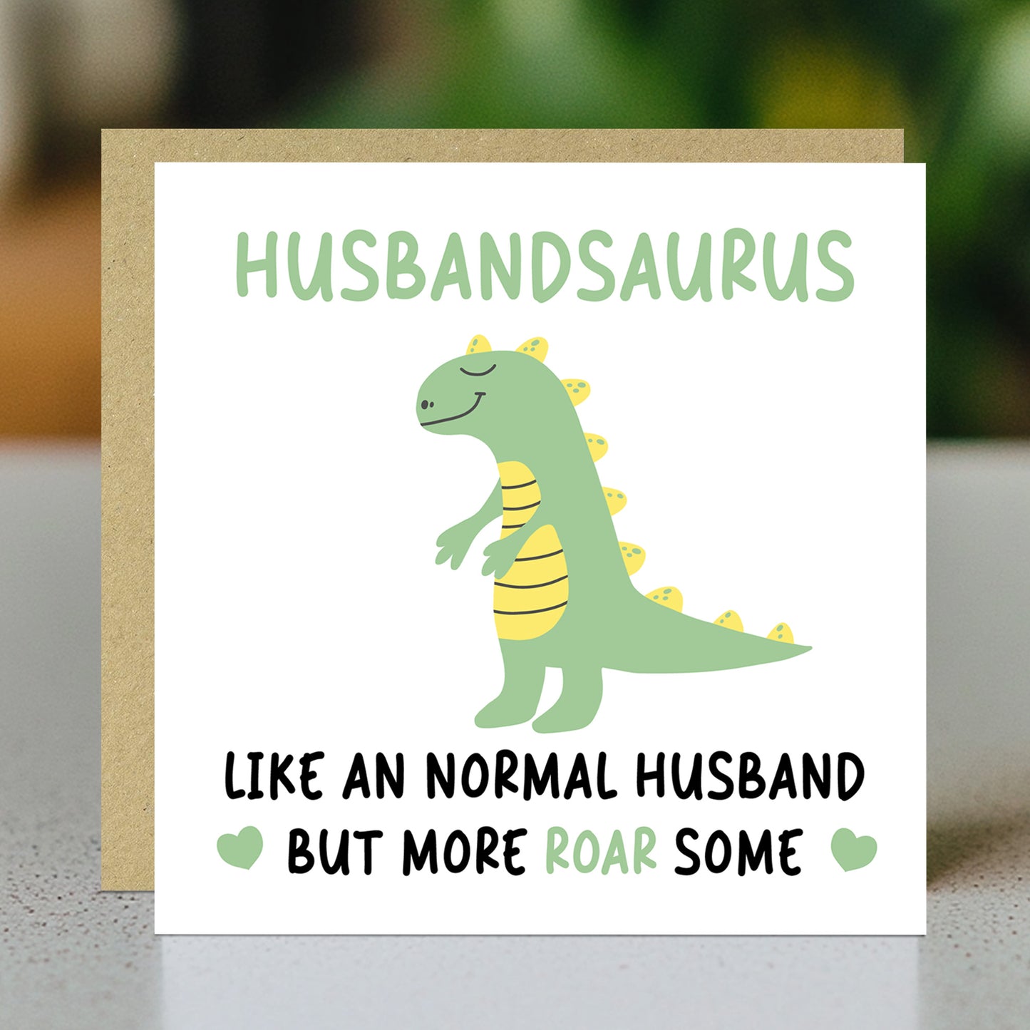 Husband Birthday Card for Him Husbandsaurus Card For Anniversary
