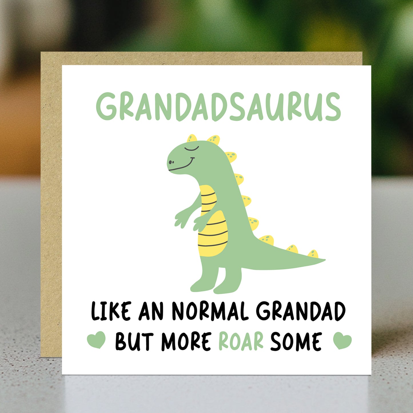 Grandad Birthday Card for Him Grandadsaurus Grandad Card