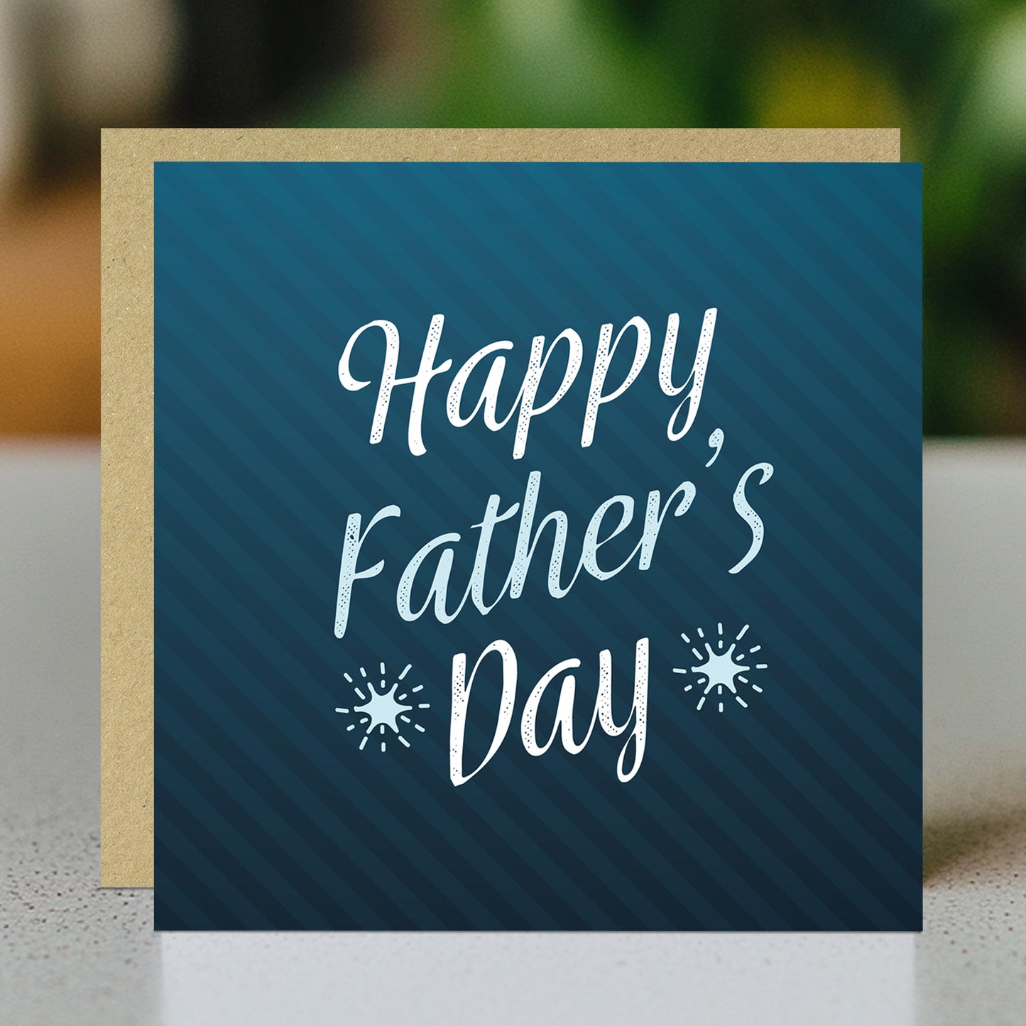 Happy Fathers Day Card With Kraft Envelope Novelty Dad Card