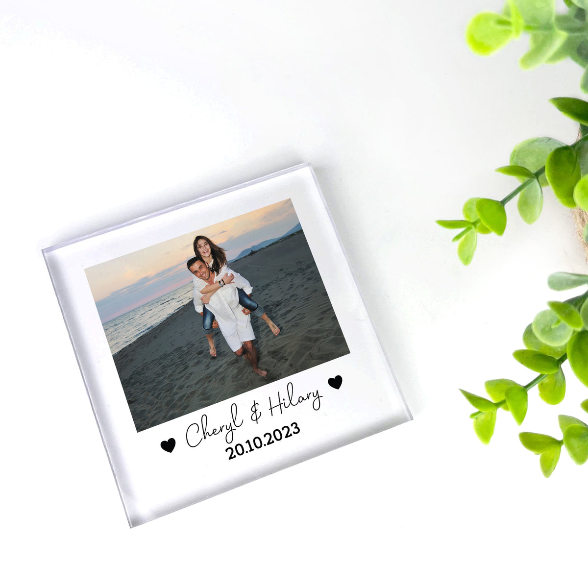 Personalised Anniversary Photo Plaque Him Her Boyfriend