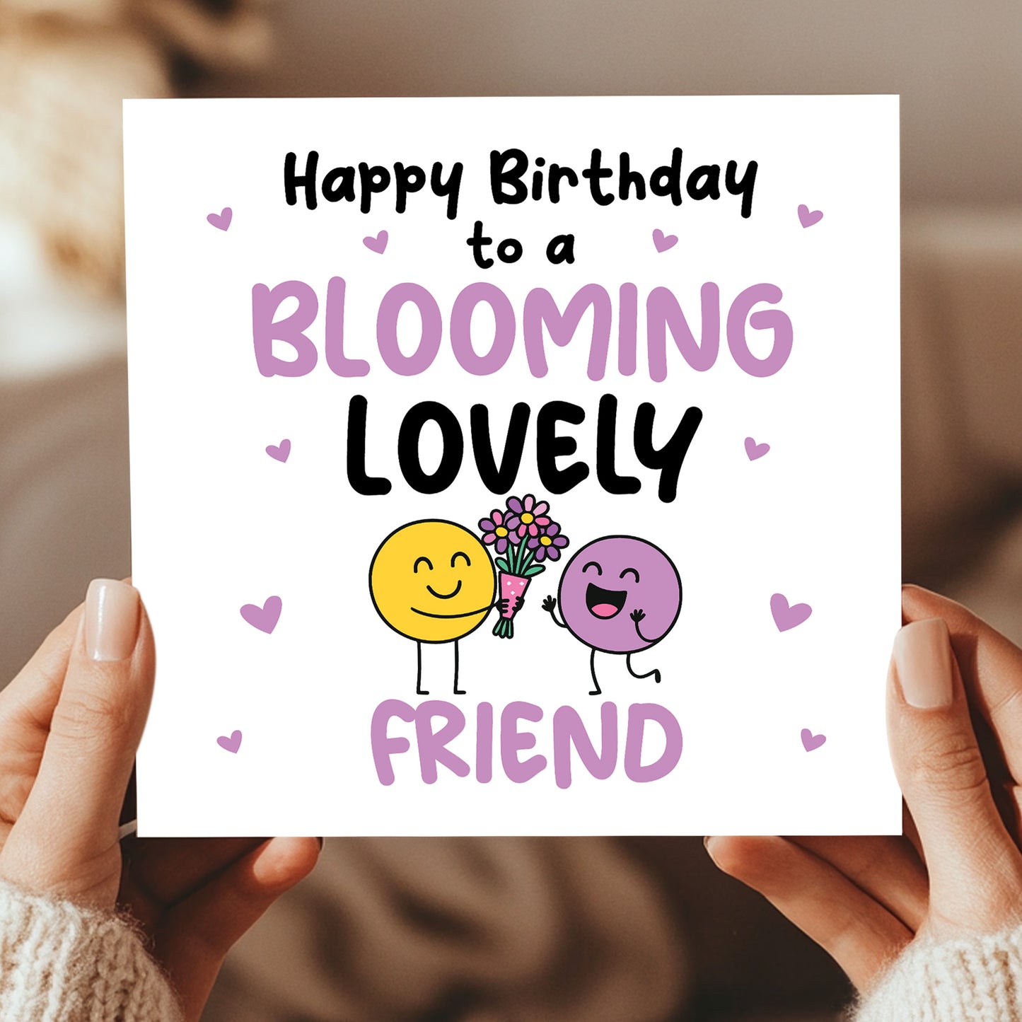 Birthday Gift For Friend BLOOMING LOVELY FRIEND Card Plant Pot