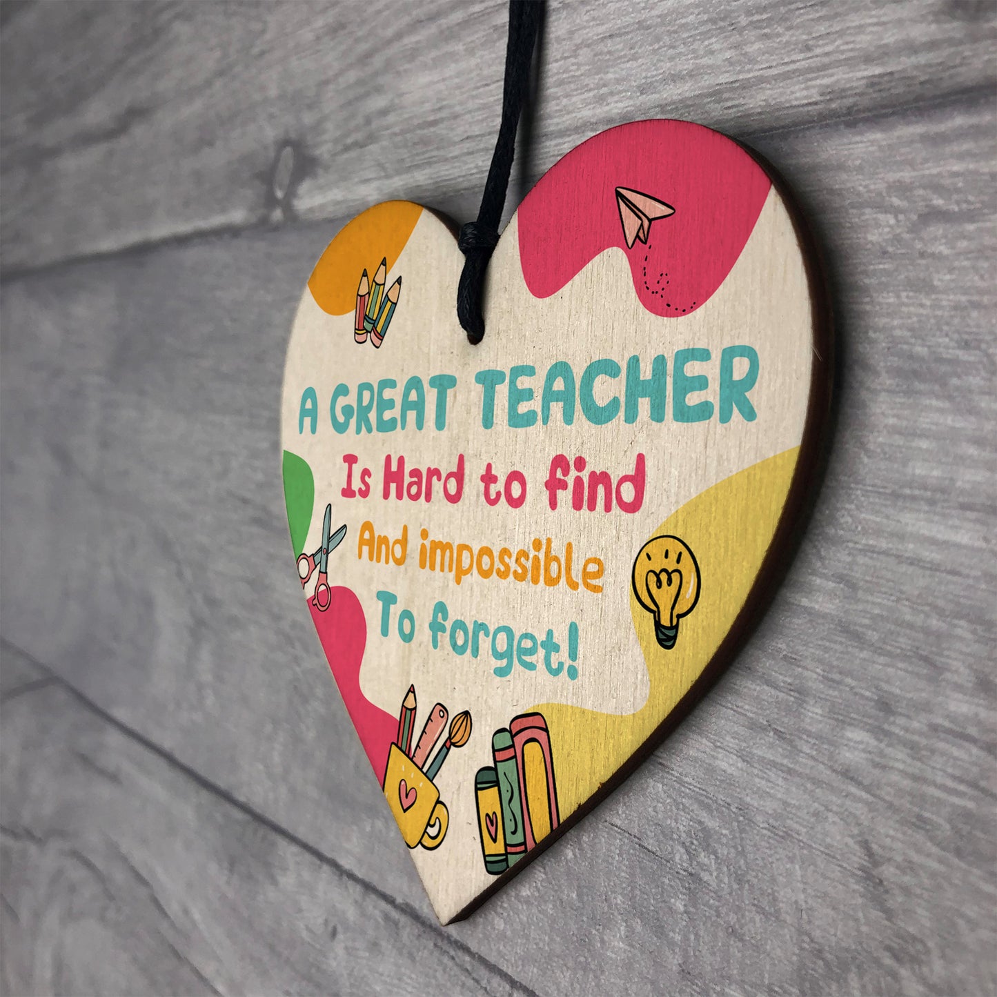 GREAT TEACHER GIFT Thank You Gifts Wooden Heart Leaving Gifts