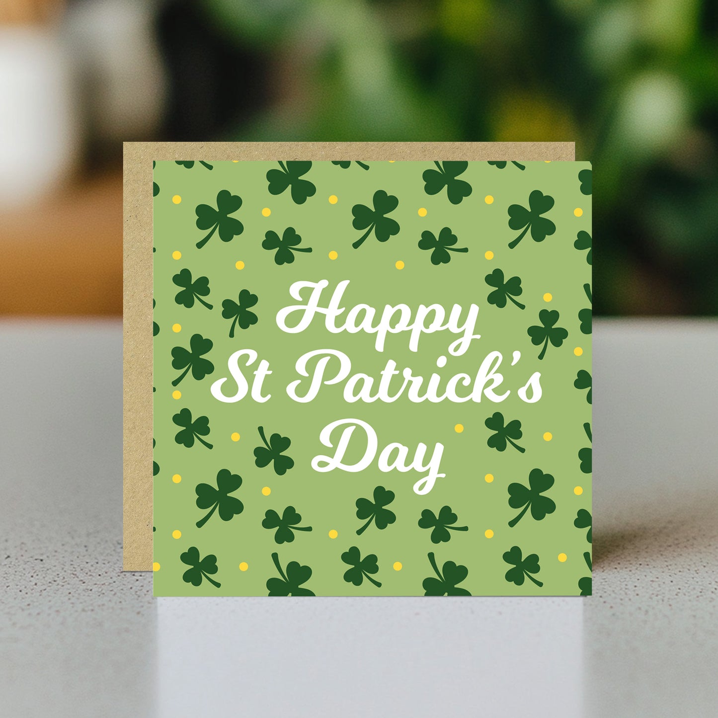 St Patricks Day Card - Irish Shamrock for Friends and Family