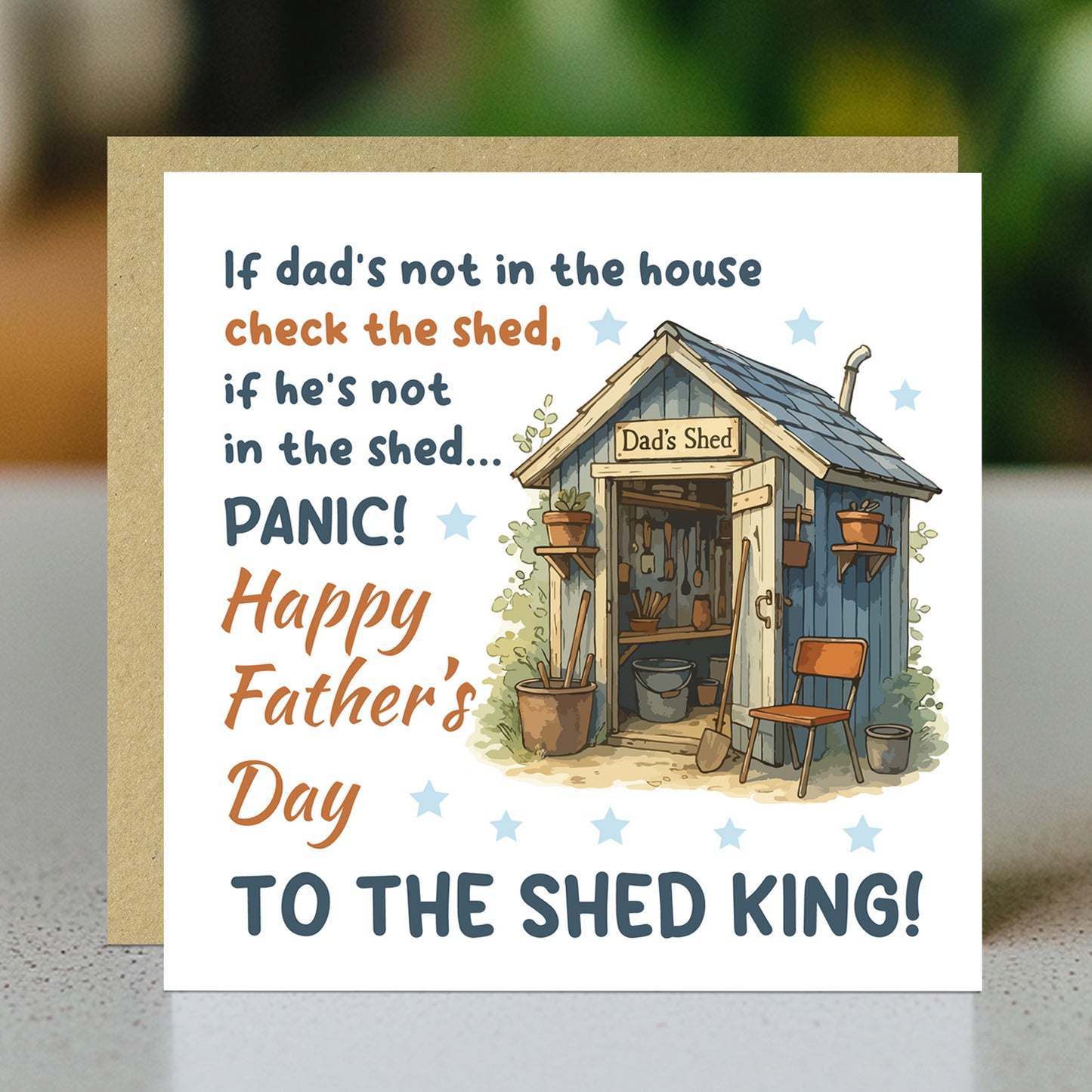 Funny Humour Fathers Day Card For Dad From Daughter Son Kids