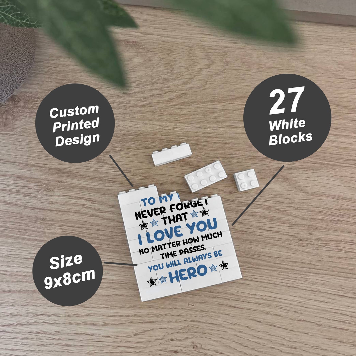 Dad Gift For Fathers Day Birthday Building Block Puzzle Gift