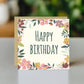 Birthday Card For Her Happy Birthday Floral Greetings Card Women