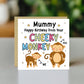 Birthday Card for Mummy From Your Cheeky Monkey Funny Birthday