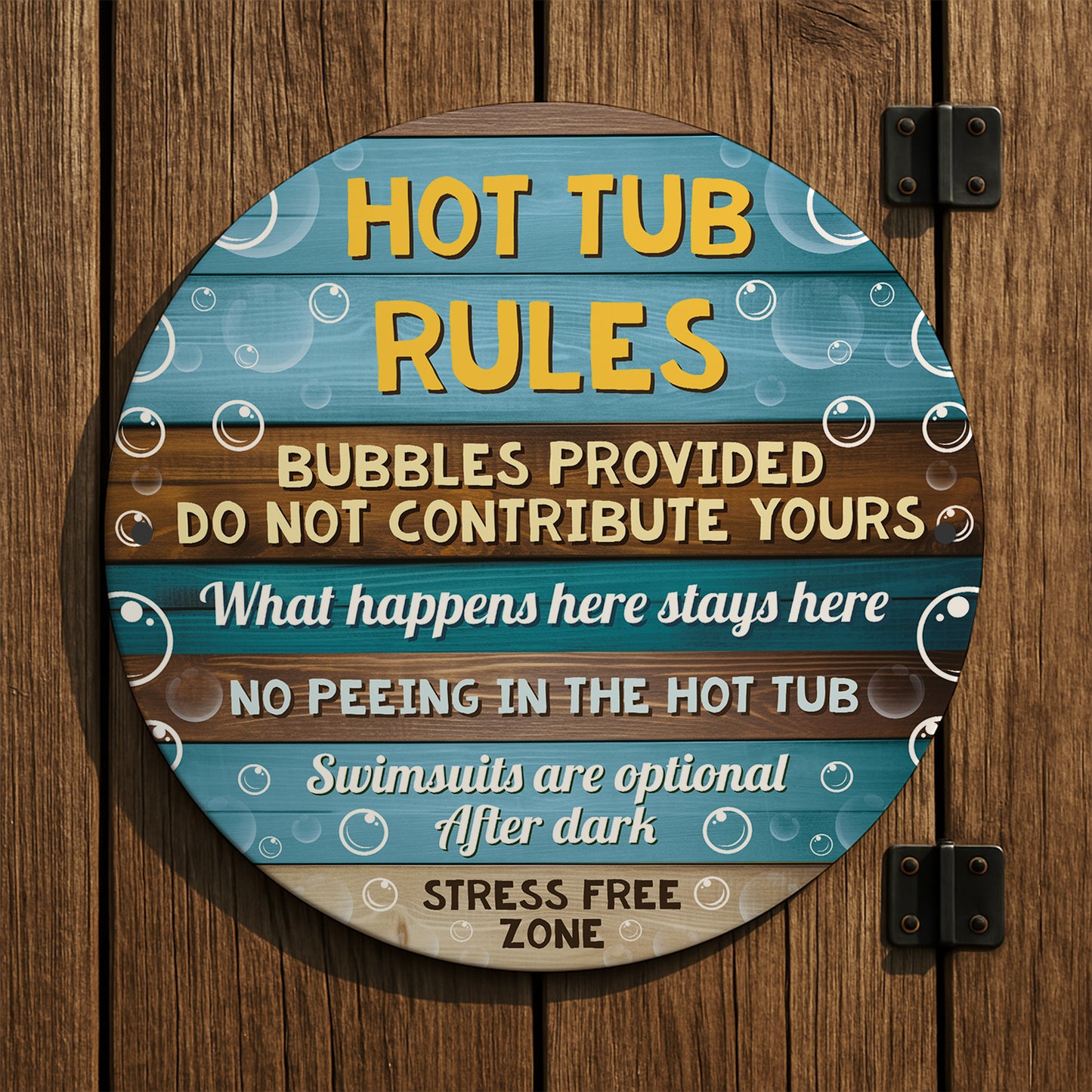 Hot Tub Sign For Outdoor Hot Tub Rules Sign Wall Mounted Sign