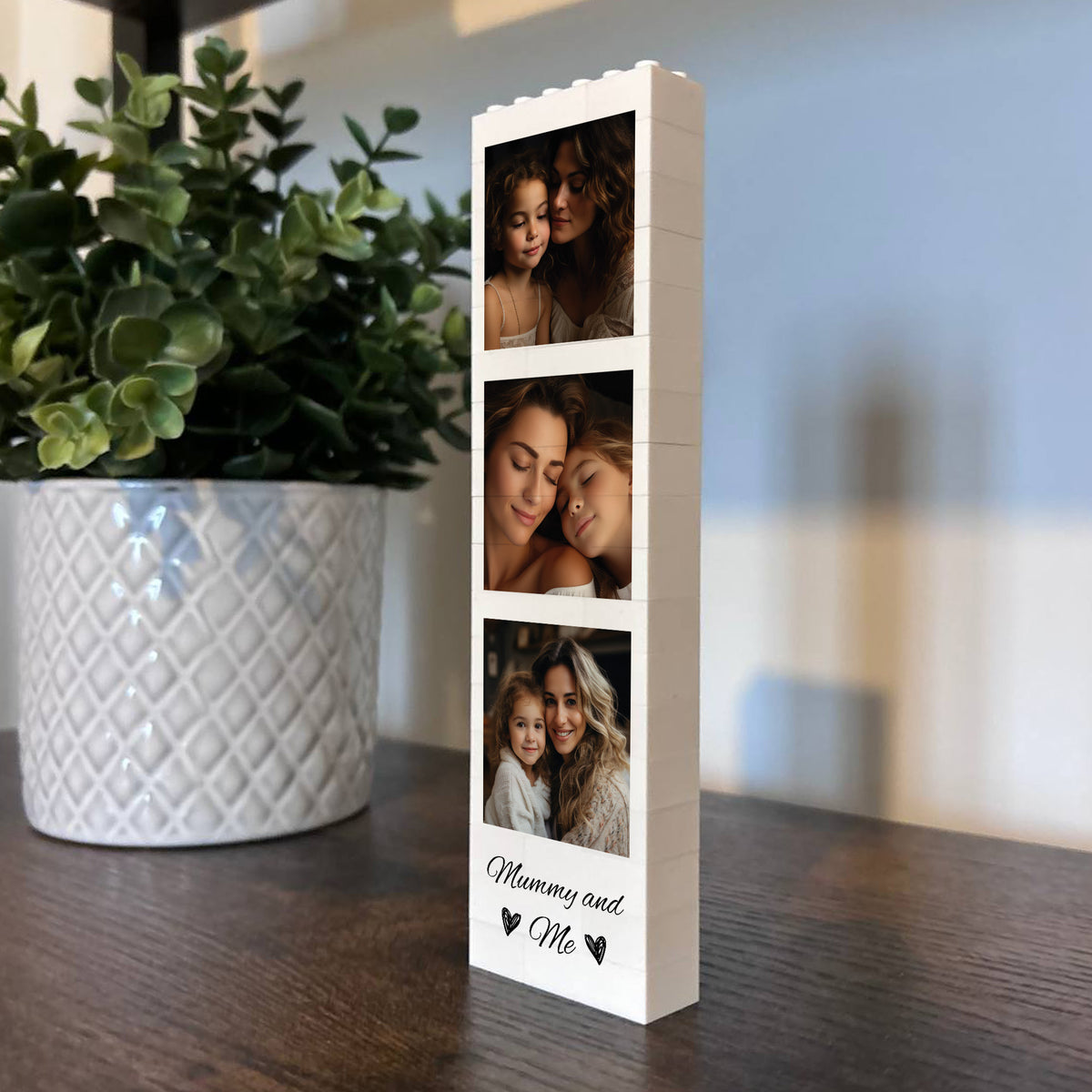 Personalised Mummy And Me Photo Block Photo Collage Daughter