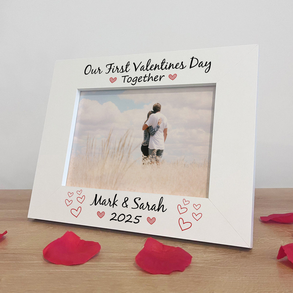 Personalised Photo Frame For Couple 1st Valentines Day Gift