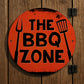 BBQ Sign For Garden Acrylic THE BBQ ZONE Sign For Home Outside
