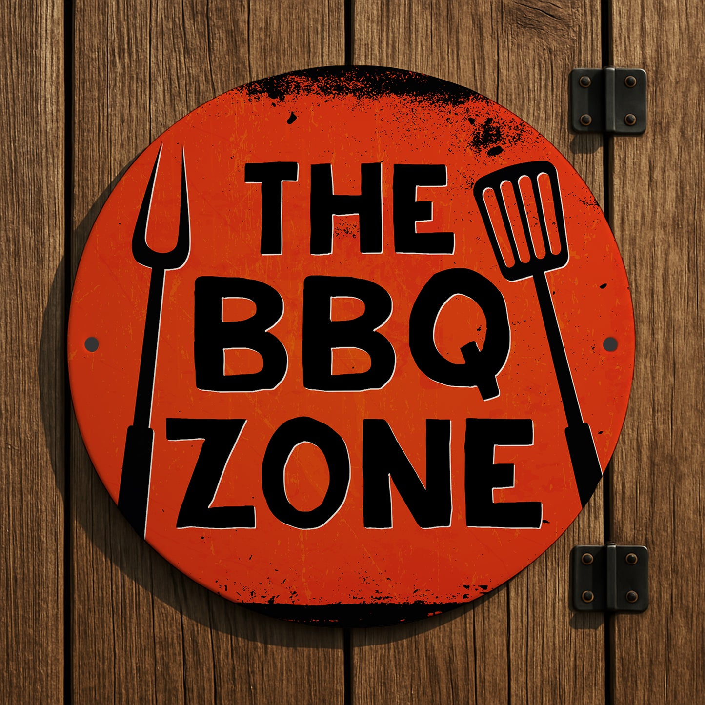 BBQ Sign For Garden Acrylic THE BBQ ZONE Sign For Home Outside