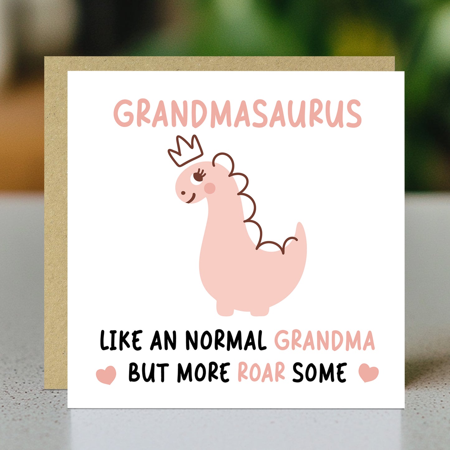 Grandma Birthday Card for Her Grandmasaurus Grandma Card