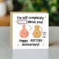 Funny Pottery Anniversary Card For Husband Wife 9th Anniversary