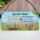 Garden Signs Outdoor Hanging Sign For Fence Door Garden Signs