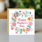 HAPPY MOTHERS DAY CARD Floral Mothers Day Card Nan Card Mum Card