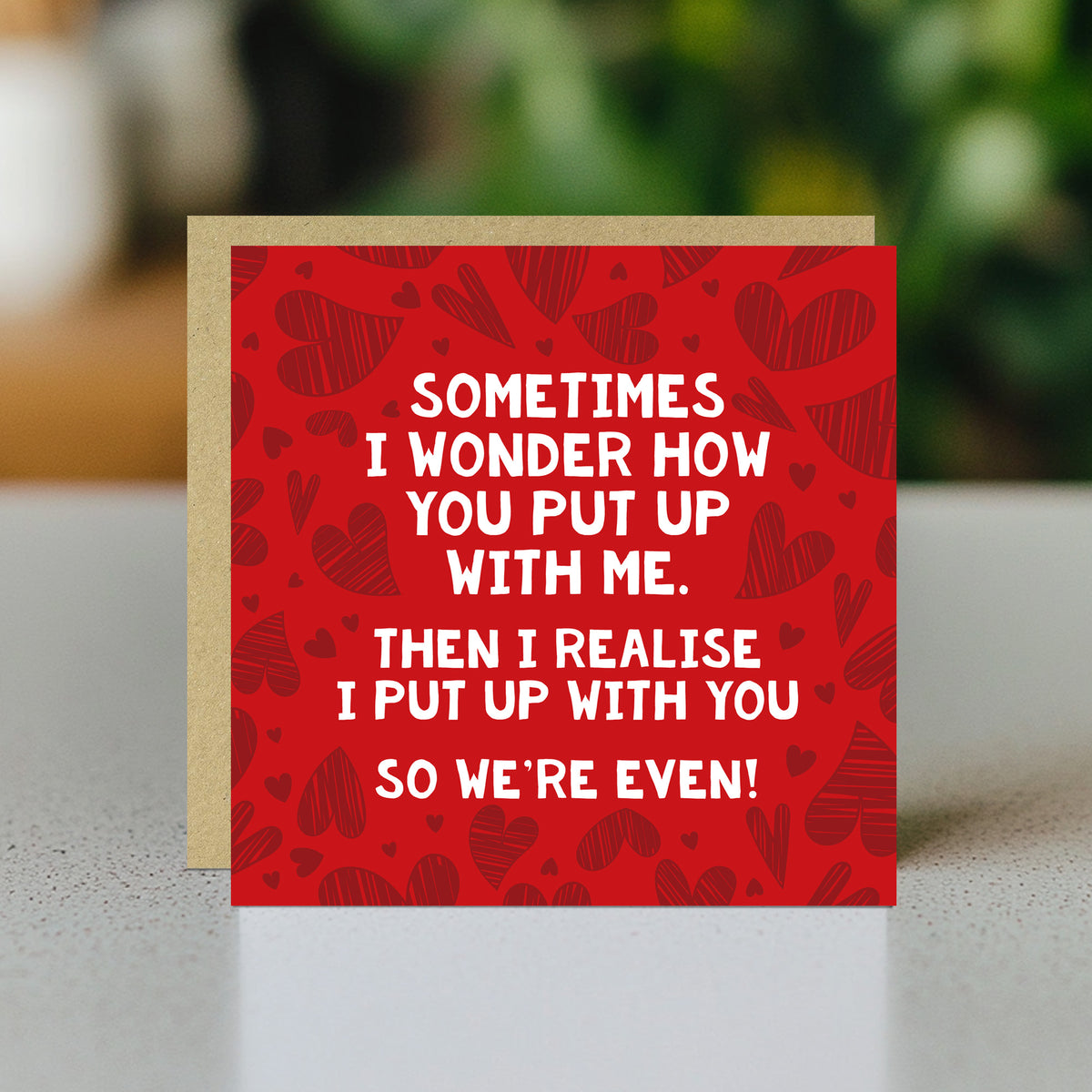 Funny Anniversary Card Wedding Anniversary Card Put Up With