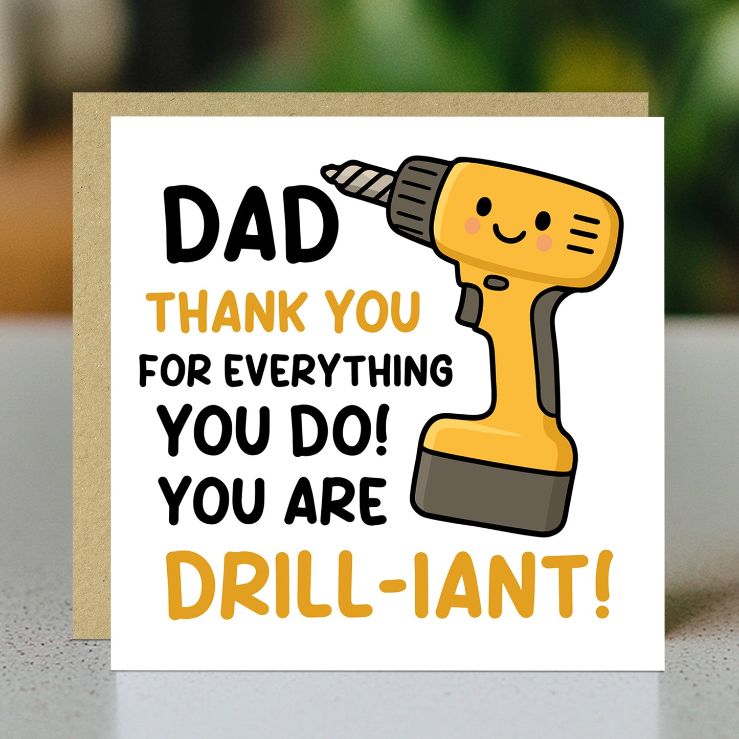 Funny DIY Handyman Dad Card For Fathers Day Birthday Novelty