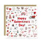 Happy Galentines Day Card Set of 6 Galentines Cards For Friends