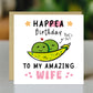 Funny Happy Birthday Card For Wife With Kraft Envelope Included