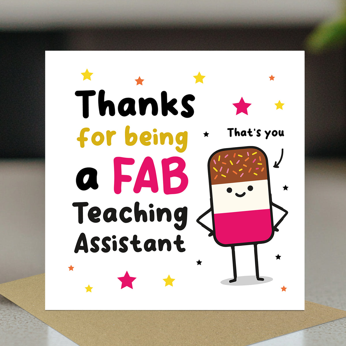 Teaching Assistant Gift Set Plant Pot and Greetings Card For TA