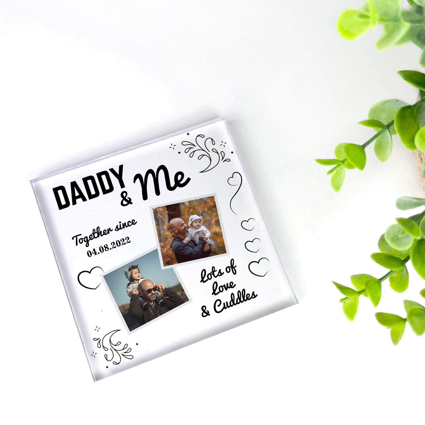 Personalised Gift For Daddy From Daughter Son Daddy And Me