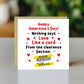 Valentines Day Card For Boyfriend Girlfriend Funny Reduced