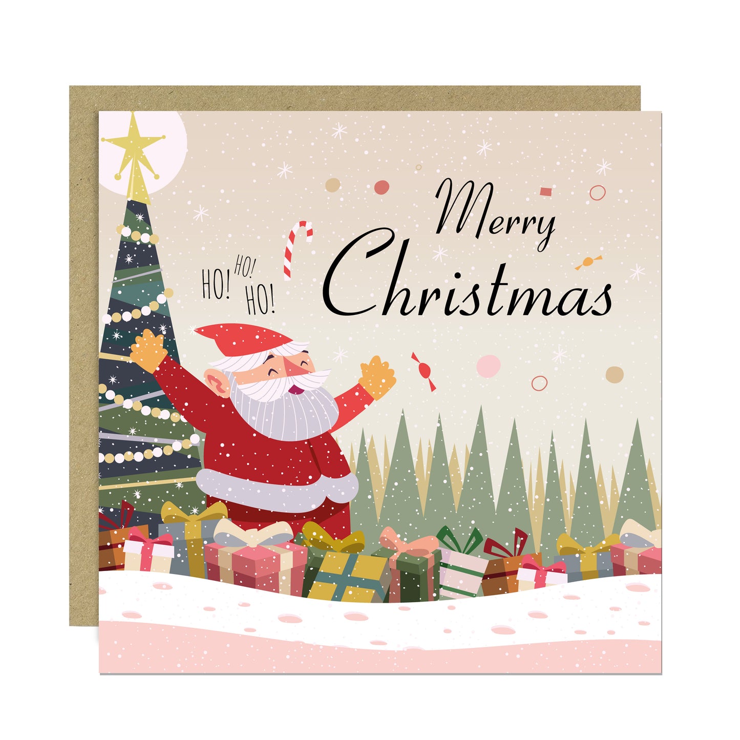 Merry Christmas Card Pack of 6 Multipack Xmas Cards For Friends