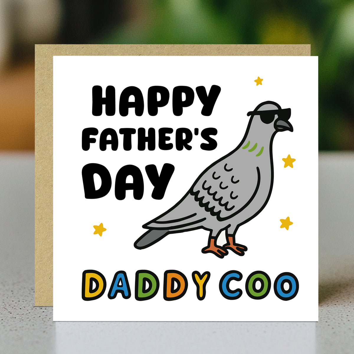 Funny Card For Dad For Fathers Day DADDY COO Card With Envelope