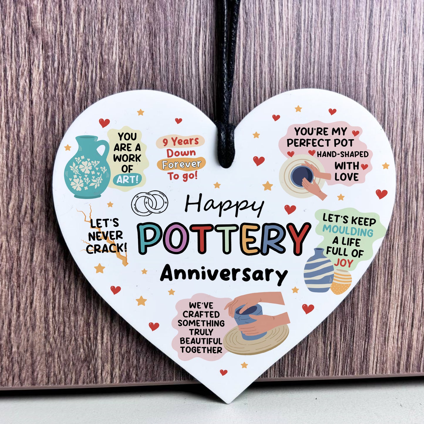 Funny 9th Anniversary Gift Pottery Anniversary Gifts For Husband